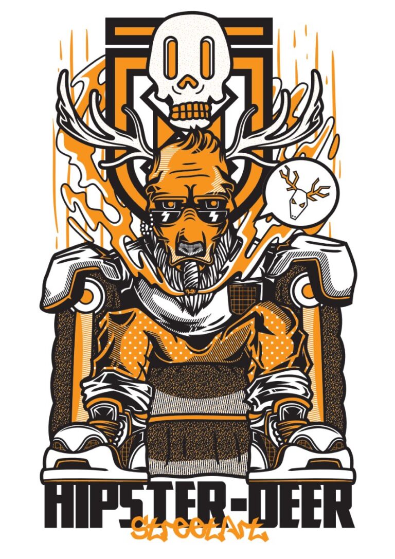 Vector Zombie Hipster Độc Đáo