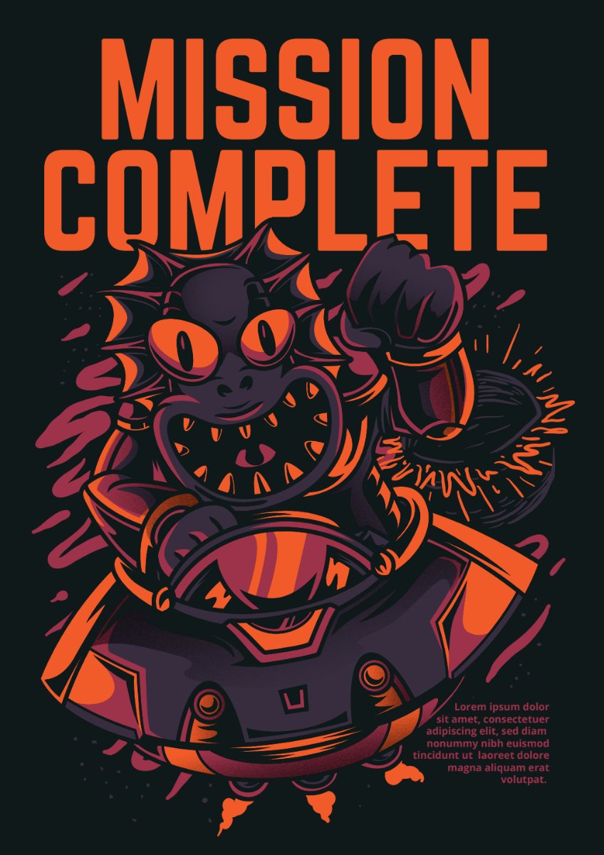 Vector Zombie Mission Complete