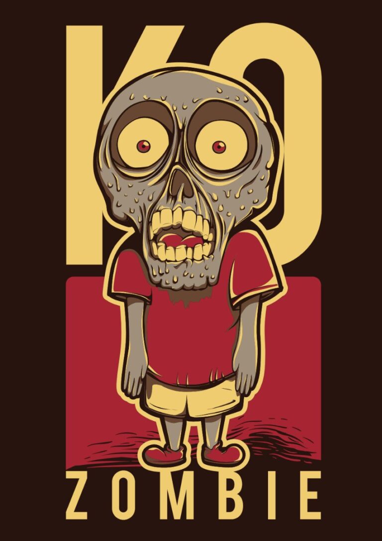 Vector Zombie KO độc đáo