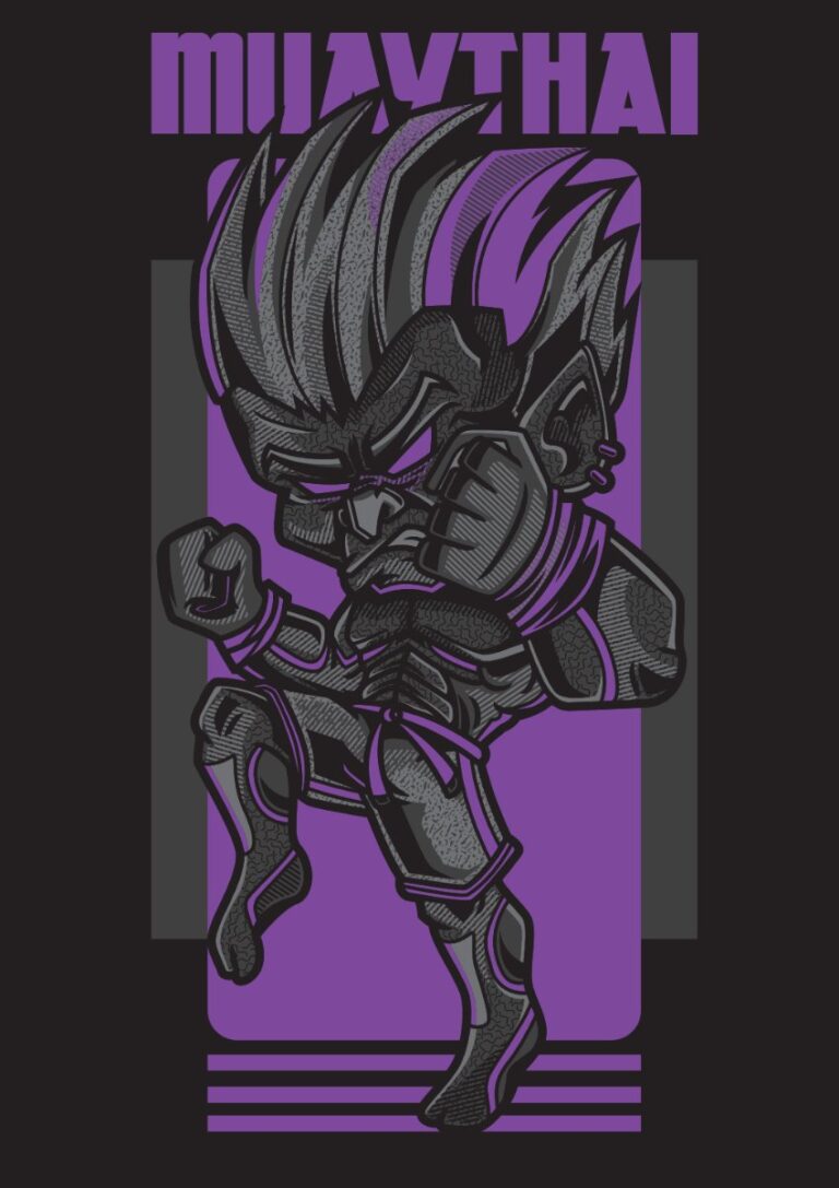 Vector Zombie Muay Thái Độc Đáo