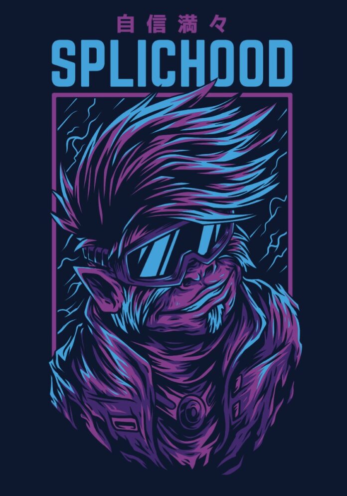 Vector Zombie Cyberpunk