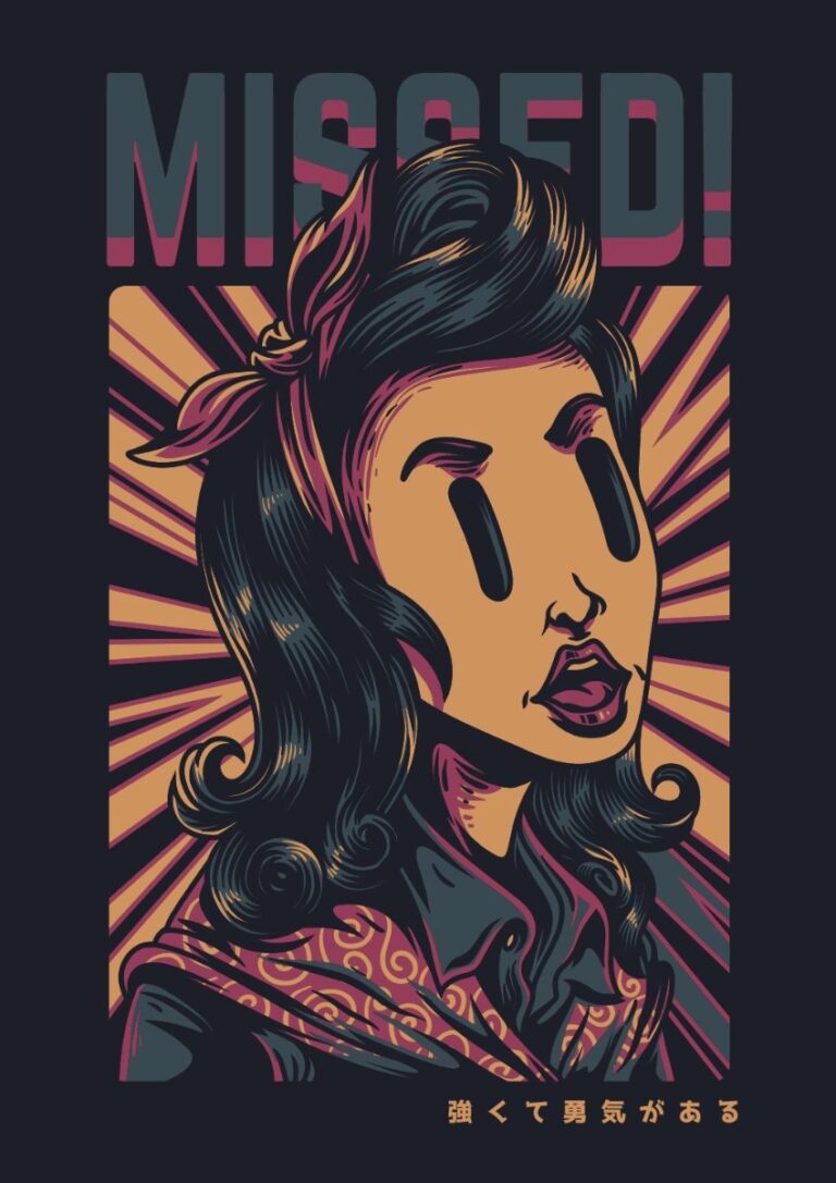 Vector Zombie Phong Cách Retro