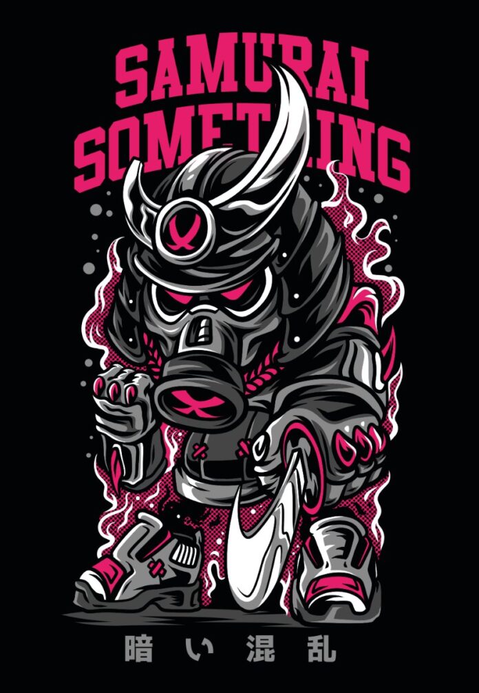 Vector Zombie Samurai độc đáo