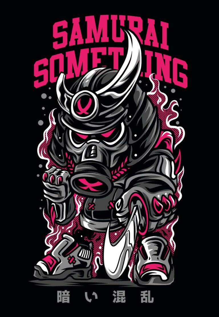 Vector Zombie Samurai độc đáo