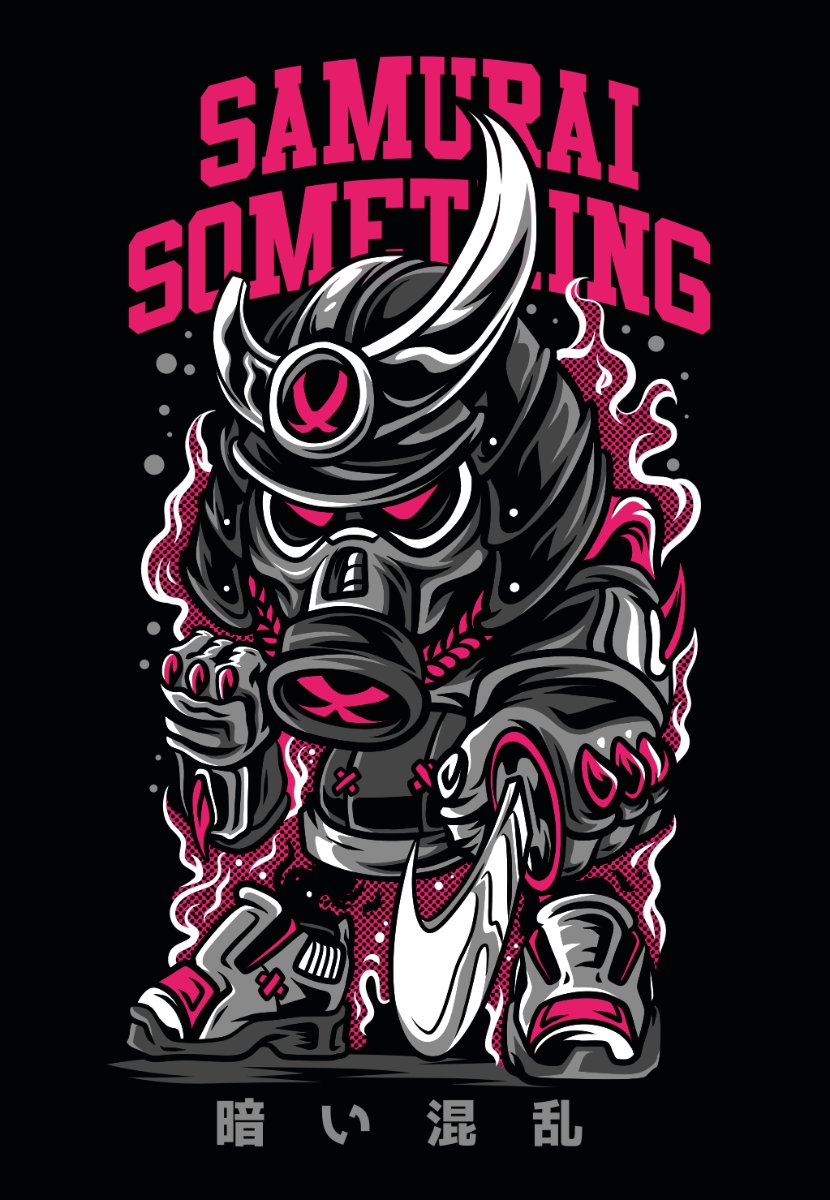 Vector Zombie Samurai độc đáo