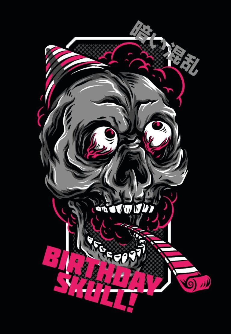 Vector Zombie Sinh Nhật Độc Đáo