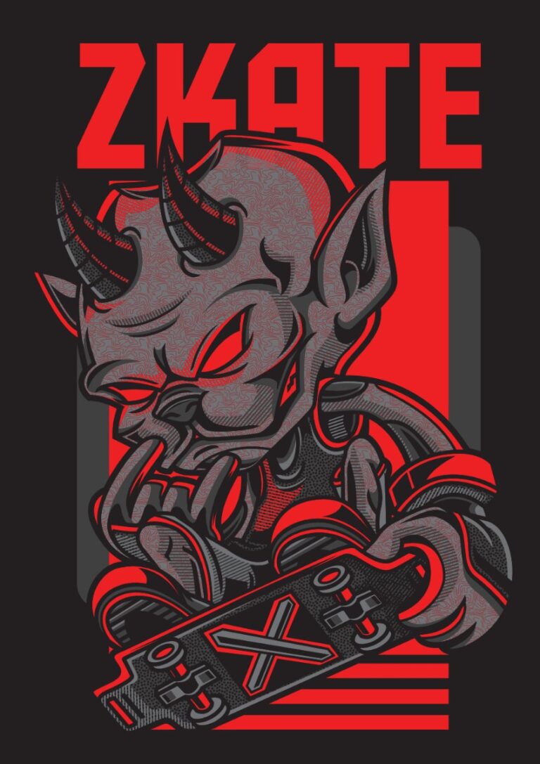 Vector Zombie Skater