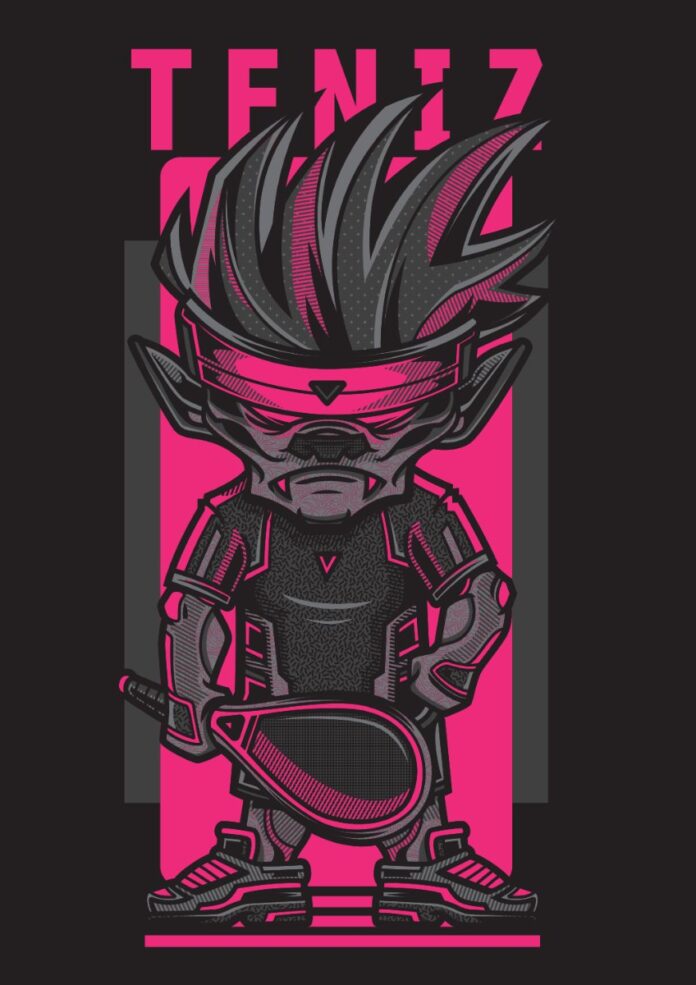 Vector Zombie Tennis Độc Đáo