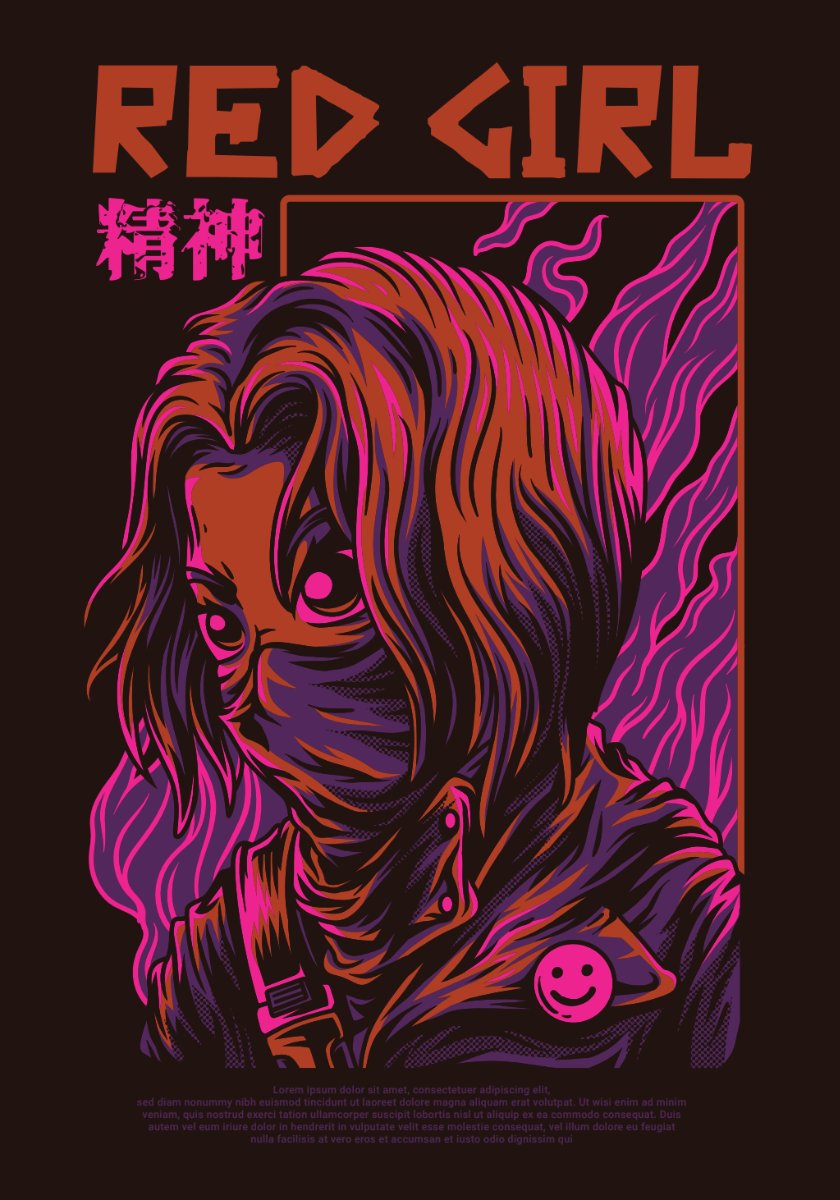 Vector Zombie phong cách cyberpunk