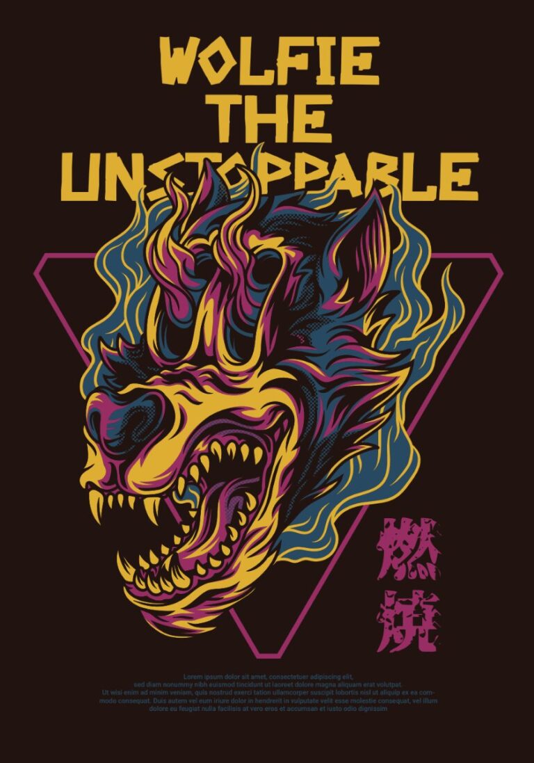 Vector Zombie Wolfie The Unstoppable